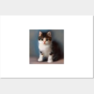 cute cat kitten 2 Posters and Art